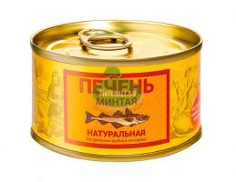 Печень минтая натуральная, "Камчаттралфлот", ж/б 185 г